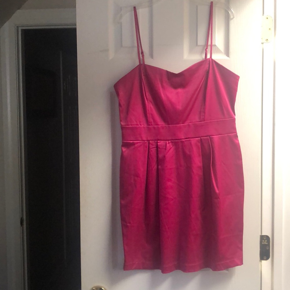 Pink semi-formal mini dress